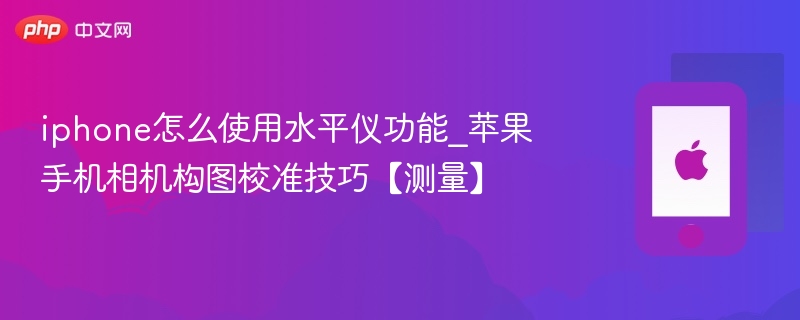 iPhone水平仪怎么用？手机相机构图校准技巧