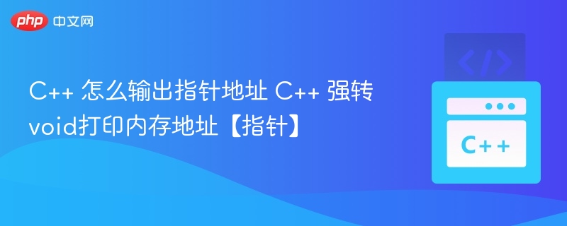 C++ 输出指针地址与void强转方法