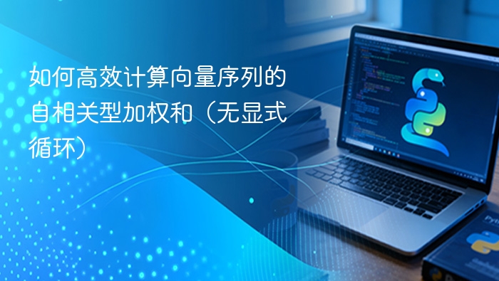 向量自相关加权和高效计算方法