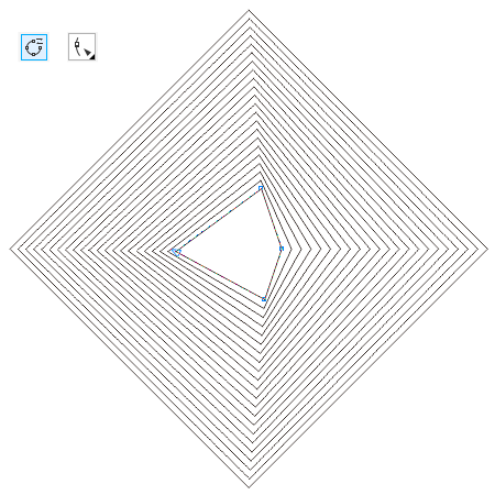 CDR怎么制作旋转风筝渐变线条平面图案