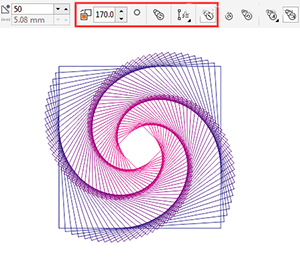 CDR怎么制作旋转风筝渐变线条平面图案