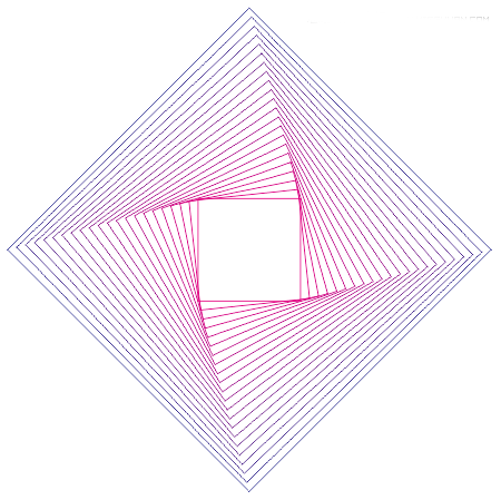 CDR怎么制作旋转风筝渐变线条平面图案