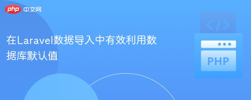 Laravel导入数据如何利用默认值优化