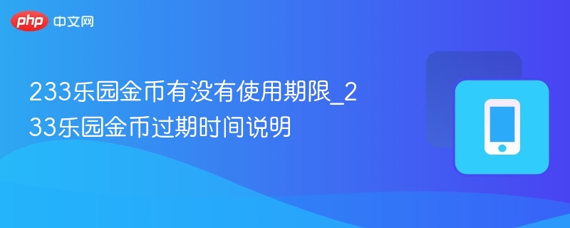 233乐园金币有效期及使用说明