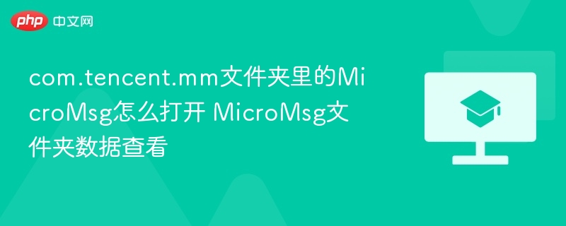 微信聊天记录恢复指南：MicroMsg文件夹怎么打开