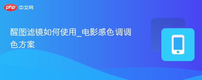 醒图滤镜使用教程：电影感调色技巧