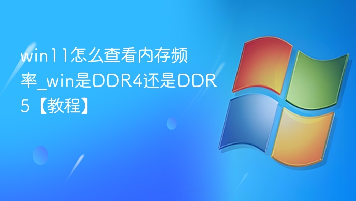 win11怎么查看内存频率_win是DDR4还是DDR5【教程】
