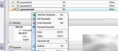 Maestro复制存储过程参数技巧