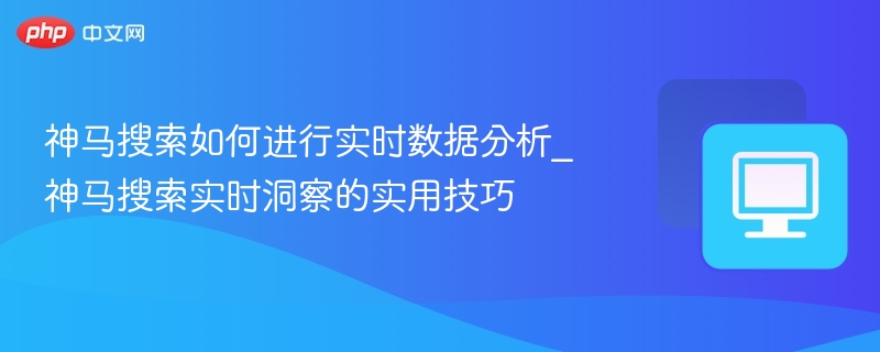 神马搜索实时分析技巧分享