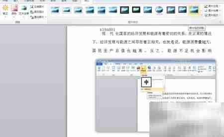 Word2010截图效果技巧