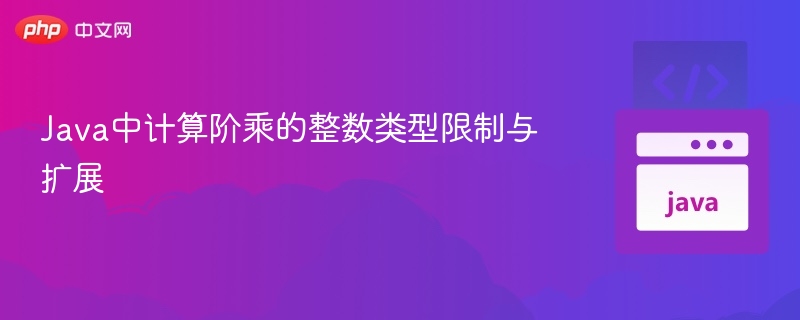 Java阶乘计算的类型限制与突破方法