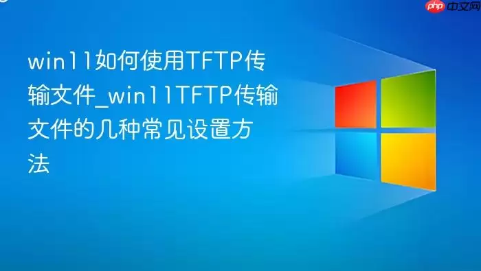 win11如何使用tftp传输文件_win11tftp传输文件的几种常见设置方法