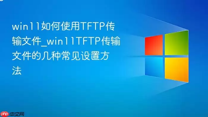 win11如何使用TFTP传输文件_win11TFTP传输文件的几种常见设置方法