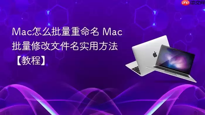 mac怎么批量重命名 mac批量修改文件名实用方法【教程】