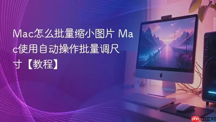Mac怎么批量缩小图片 Mac使用自动操作批量调尺寸【教程】