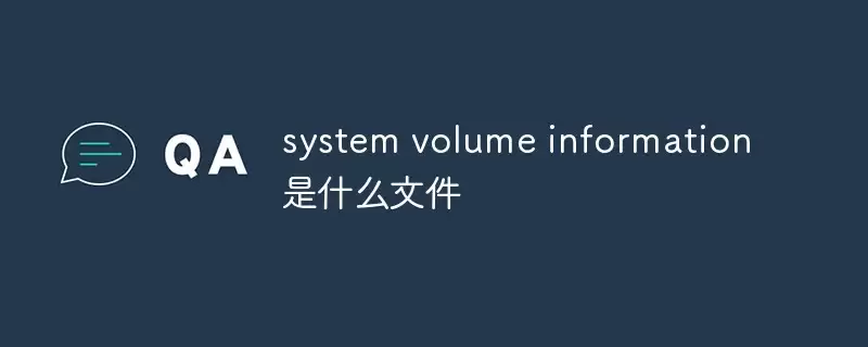 system volume information 是什么文件