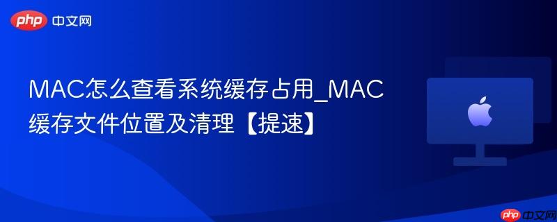 MAC怎么查看系统缓存占用_MAC缓存文件位置及清理【提速】