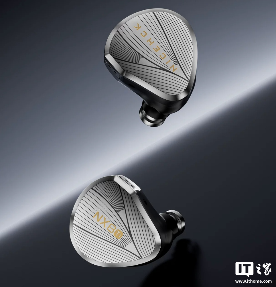 NICEHCK 原道 NX8Ti 限量版入耳式有线耳机发售:一圈六铁一压电八单元架构,1999 元