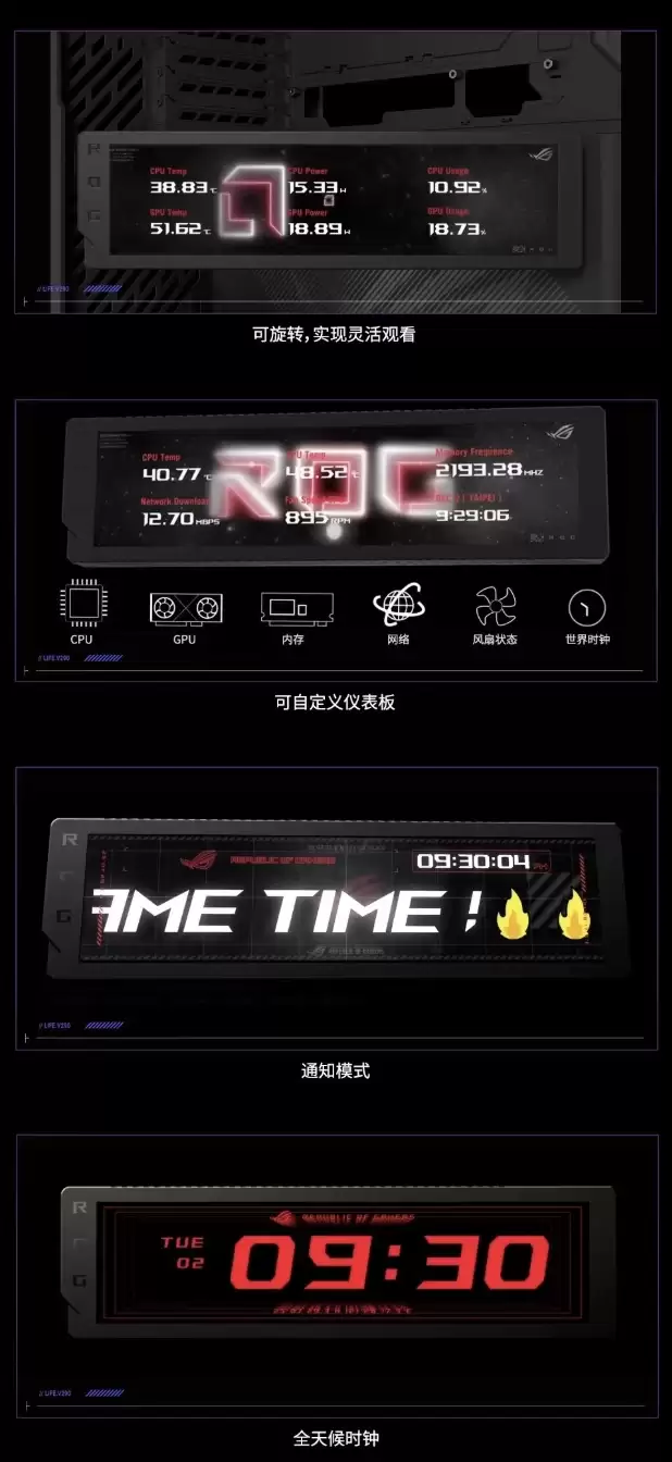 华硕 ROG 幻世神 Cronox 机箱国行首销：配备 9.2 英寸副屏，2399 元