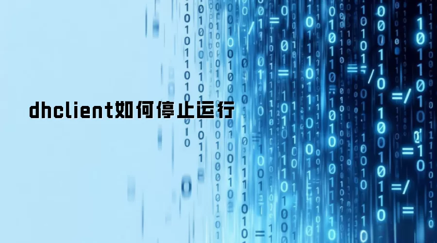 dhclient如何停止运行