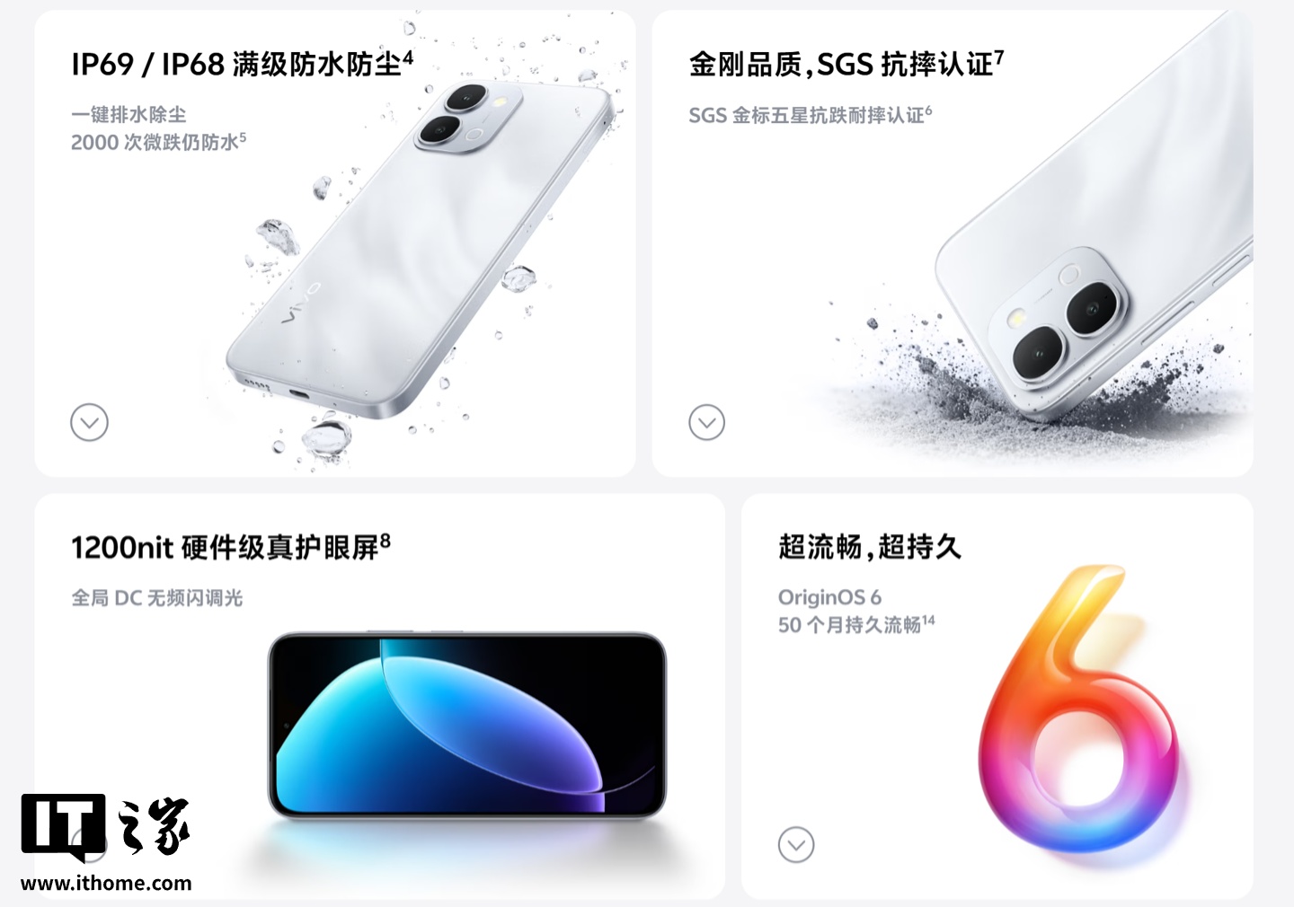 vivo Y6 5G 手机发布：6.75 英寸 720P LCD 屏幕、骁龙 4 Gen 2 芯片，1799 元起