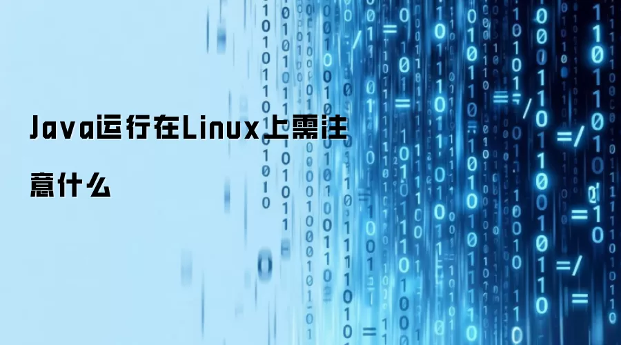 Ja va运行在Linux上需注意什么