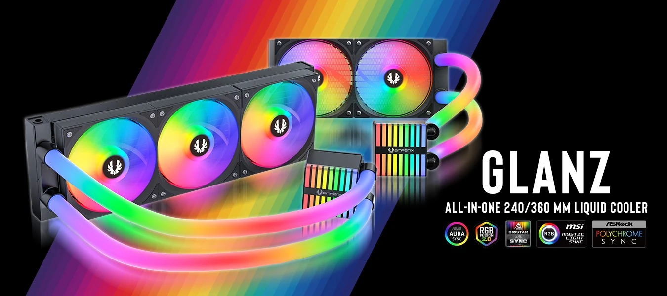 全面 RGB：BitFenix 火鸟推出霓虹水管液冷 Glanz