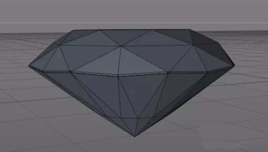 C4D怎么建模三维立体的钻石