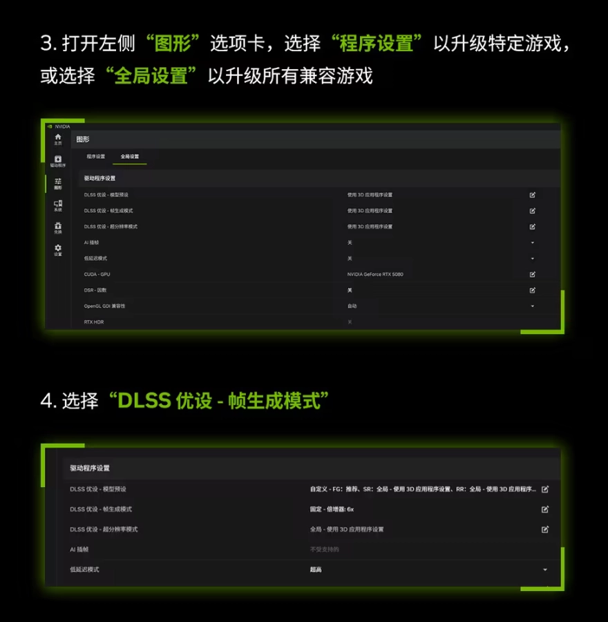 英伟达 DLSS 4.5 动态多帧生成、6 倍多帧生成开启教程公布