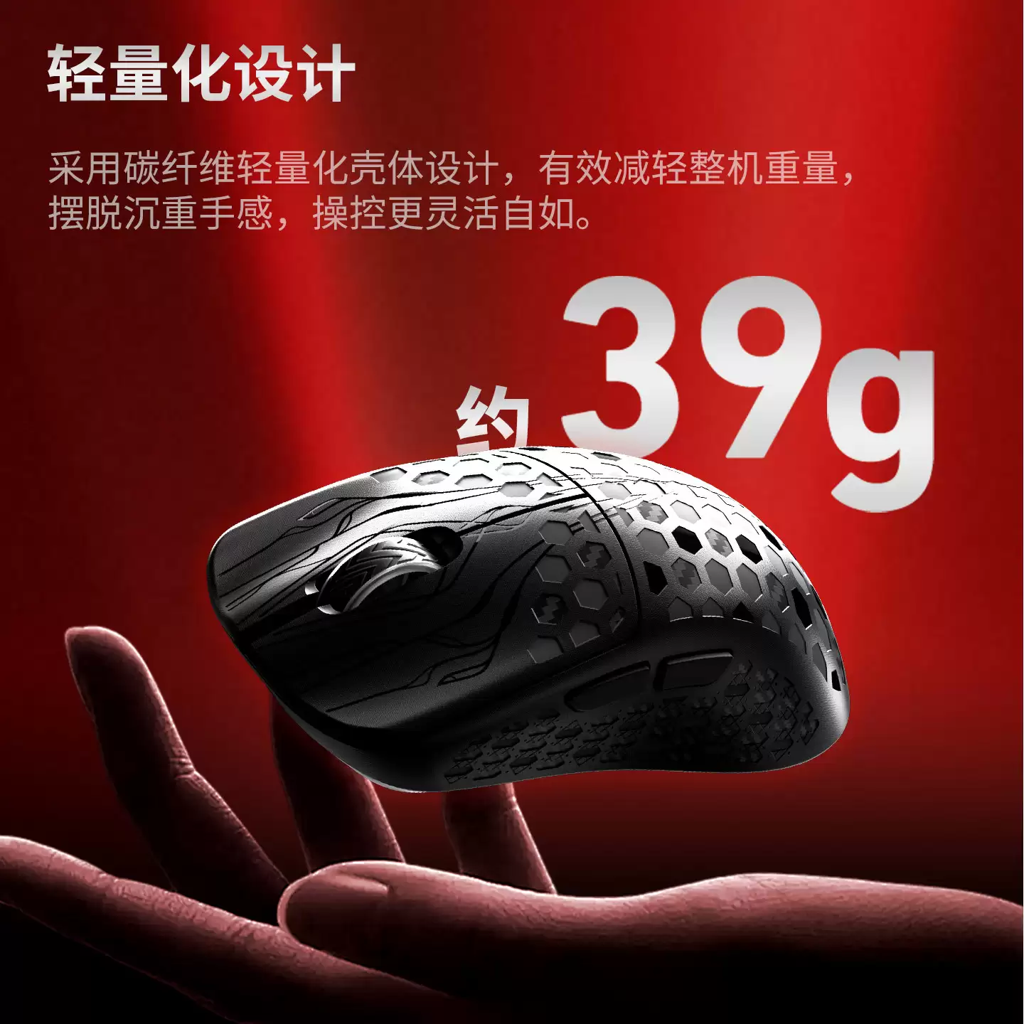 Lemokey 推出 39g 碳纤维“洞洞鼠”LM7 Air，搭载 54L15 主控