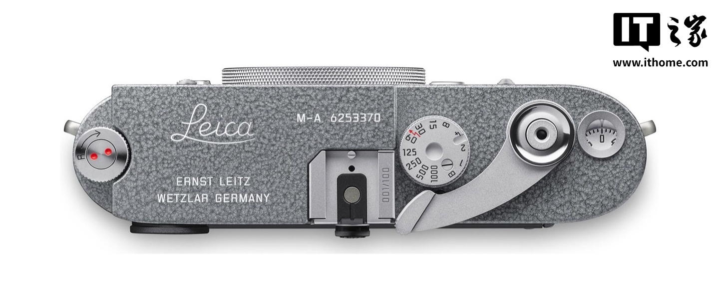 徕卡推出锤纹限量版 M-A 胶片相机：纪念日本银座旗舰店开业 20 周年，全球限量 100 台