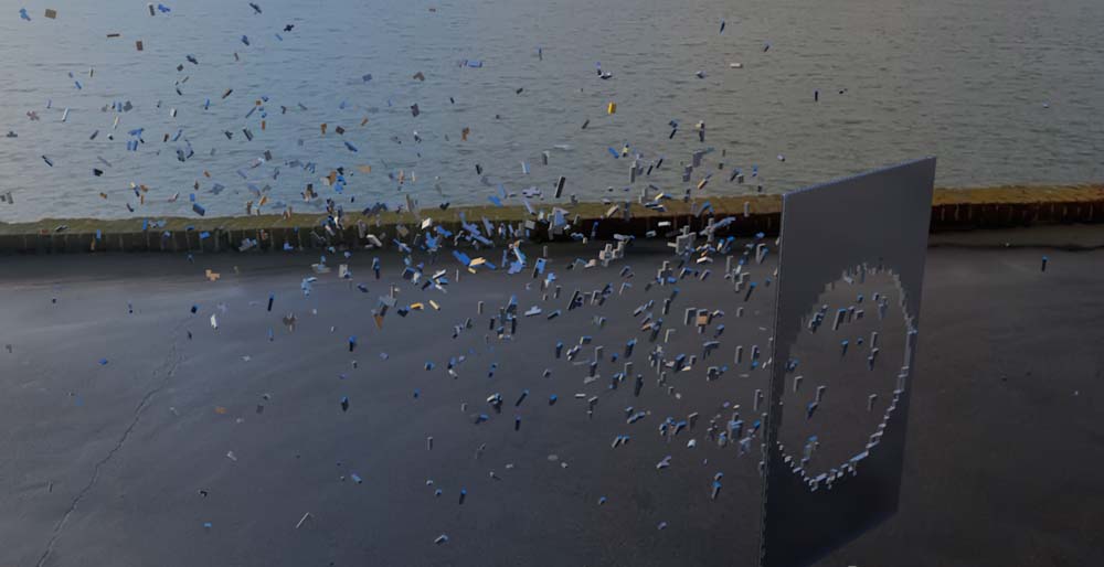 C4D怎么制作镜子破碎的效果