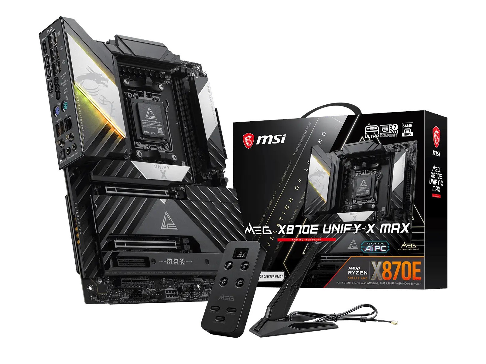 微星内存超频旗舰主板 MEG X870E UNIFY-X MAX 正式上线，18 相 110A 核心供电