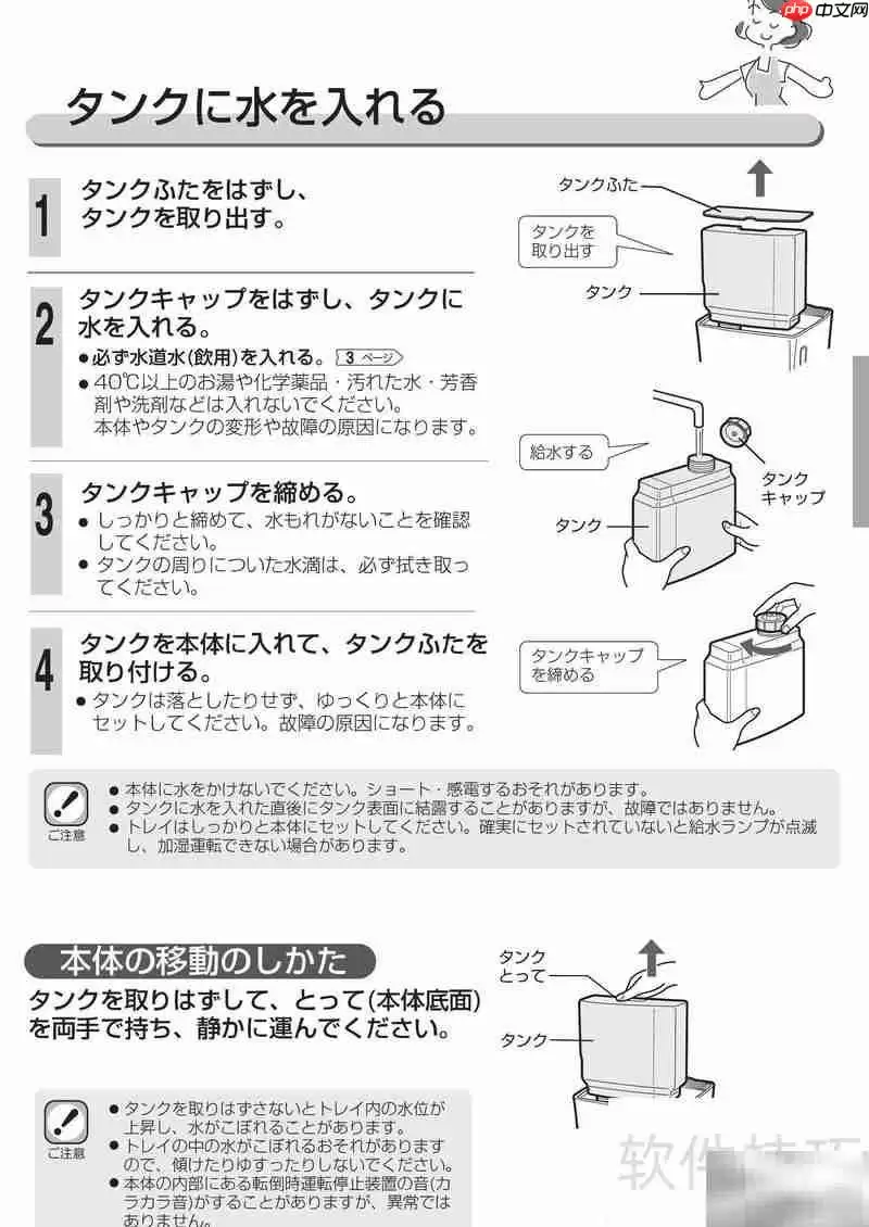 SHARP HV-300加湿器使用指南