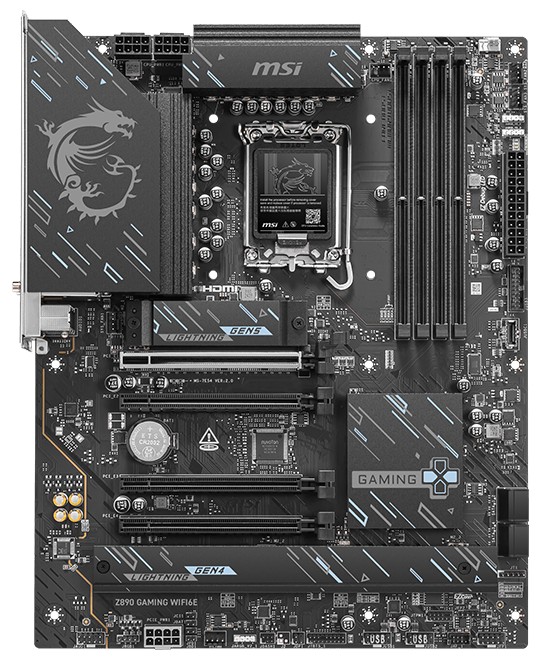 微星 Z890 GAMING WIFI6E 主板上市：4 条物理全长 PCIe，1599 元