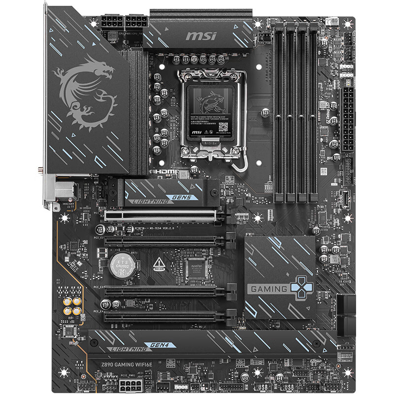 微星 Z890 GAMING WIFI6E 主板上市：4 条物理全长 PCIe，1599 元