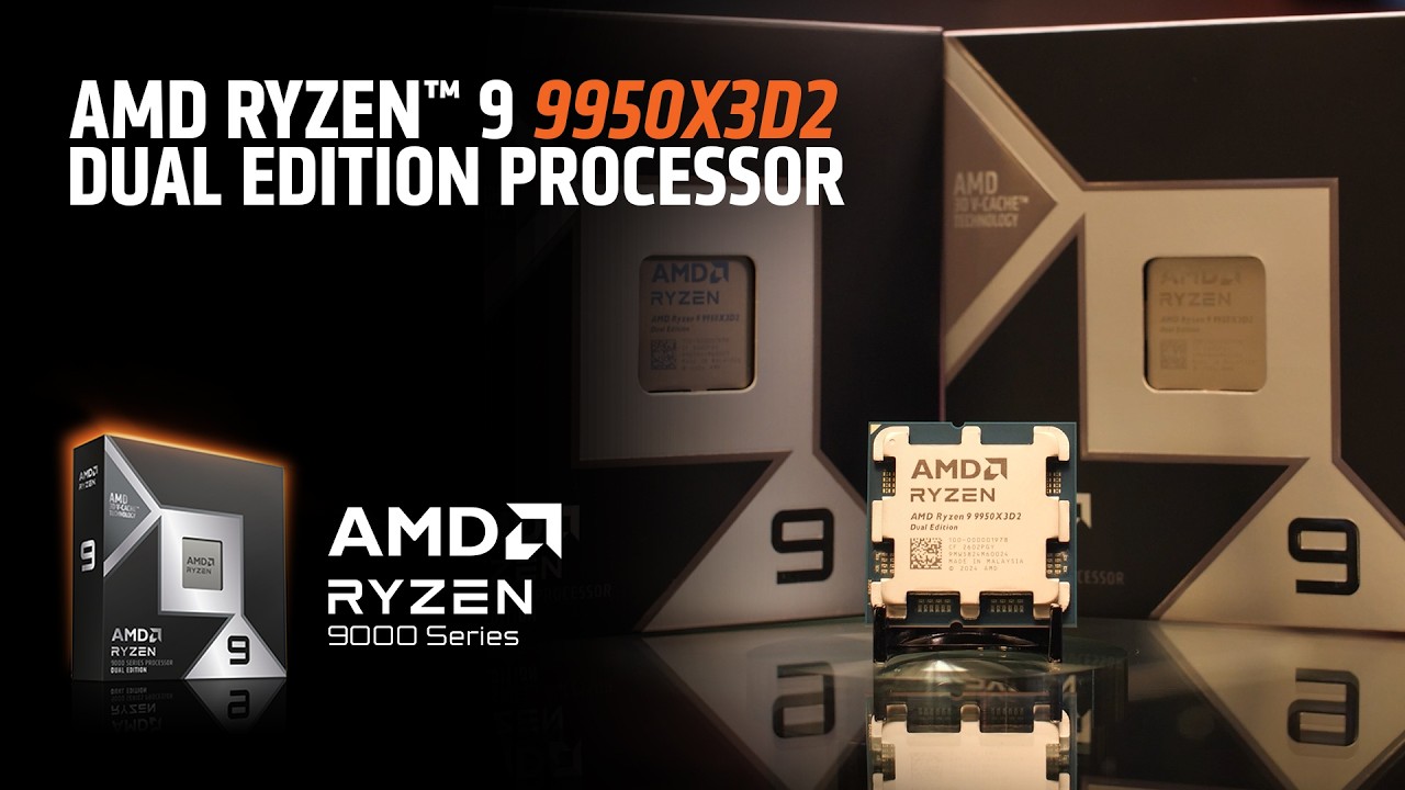 AMD 锐龙 9 9950X3D2 双缓存版主打生产力，处理器 4 月 22 日上市