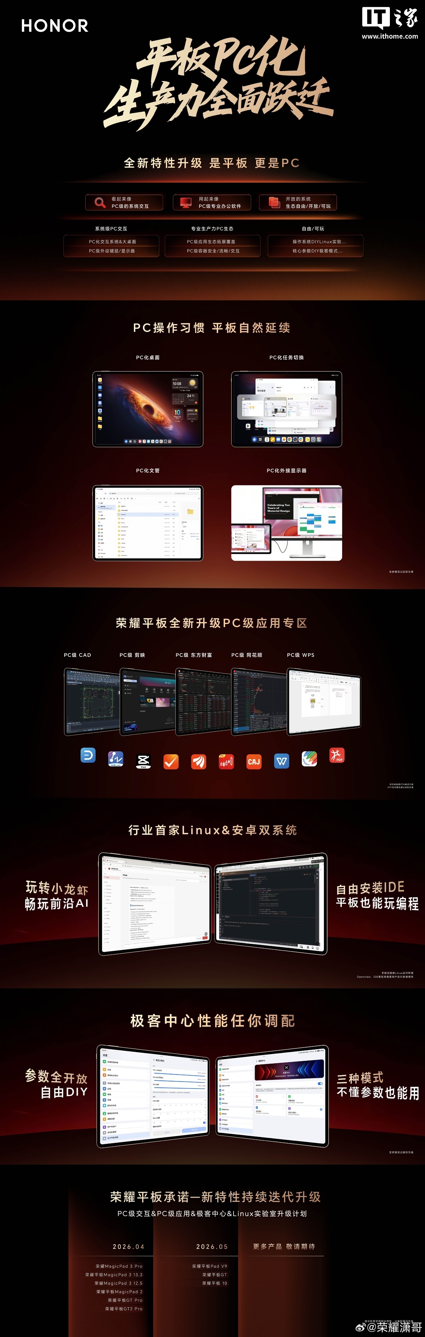 目标今年超过华为：荣耀平板应用市场 PC 应用专区上线，宣称“会月月上新”