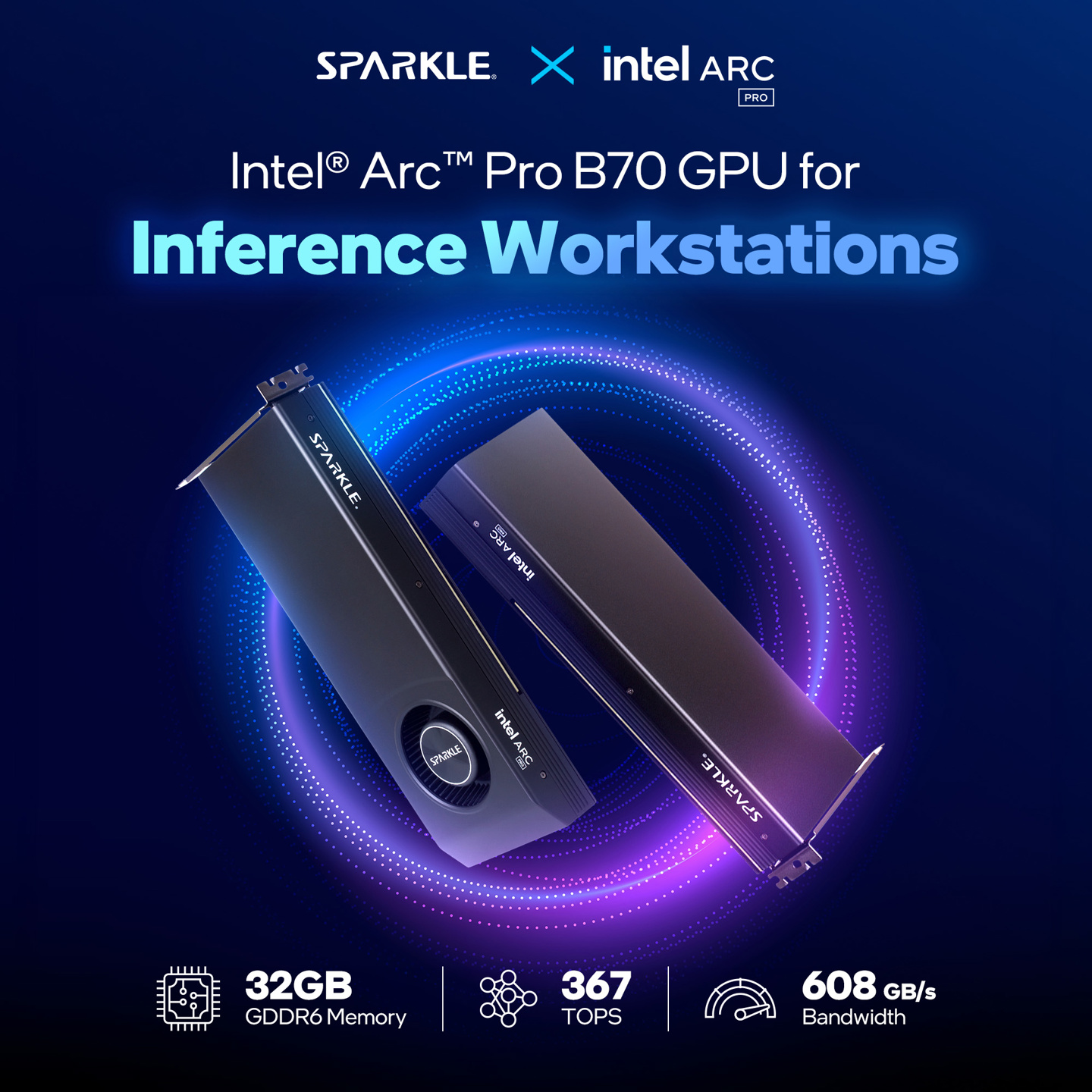 铭瑄英特尔锐炫 Arc Pro B70 显卡上架，蓝戟产品 4 月贩售