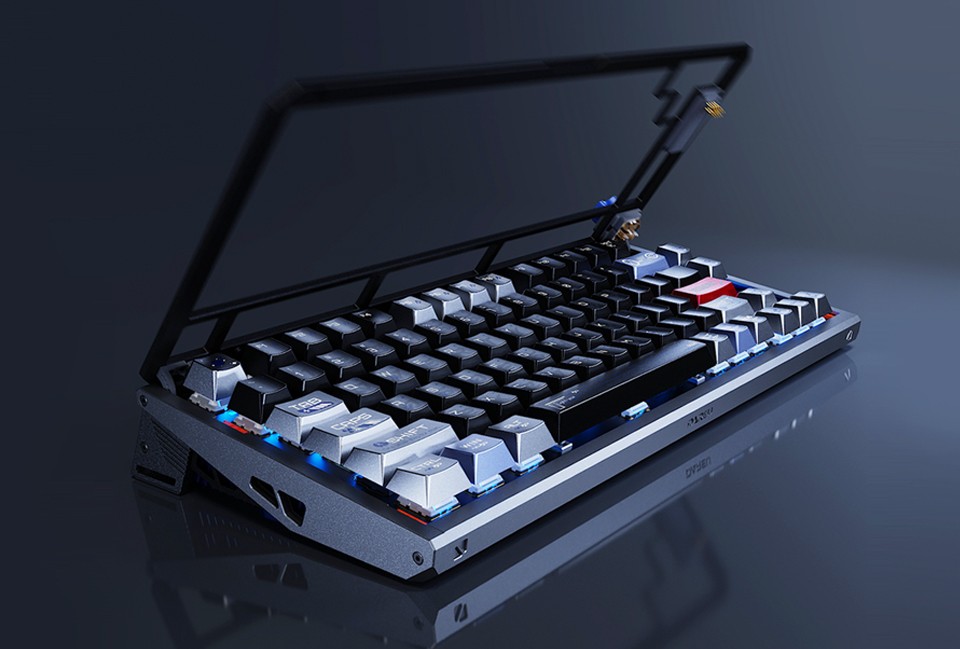 达尔优带来 Ultra 75 三模磁轴键盘：铰链翻盖快拆，具备 8 种手感