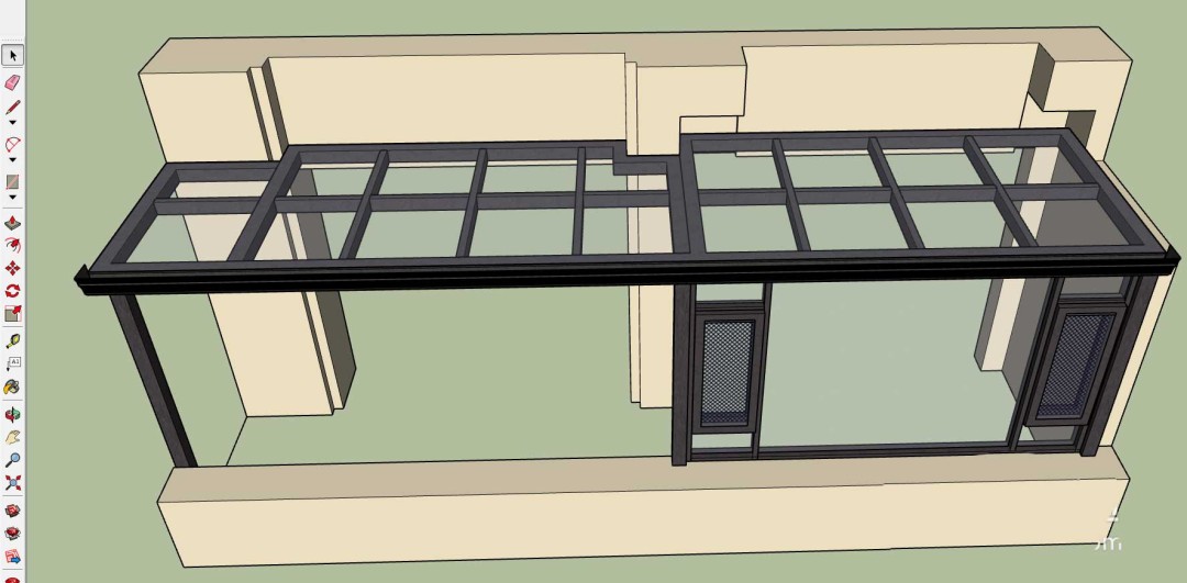 SU草图大师怎么加水印