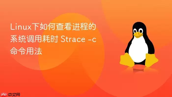 Linux下如何查看进程的系统调用耗时 Strace -c命令用法