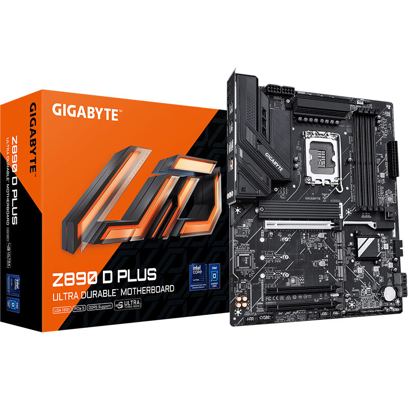 技嘉 Z890 D PLUS 主板上市：未配备无线网卡，1499 元