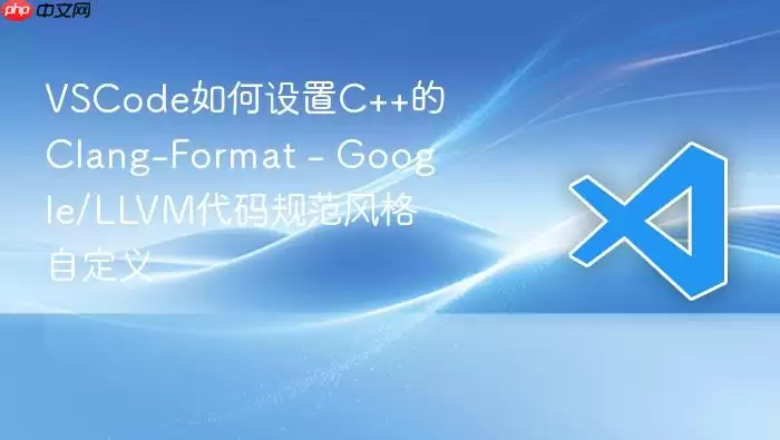 VSCode如何设置C++的Clang-Format - Google/LLVM代码规范风格自定义