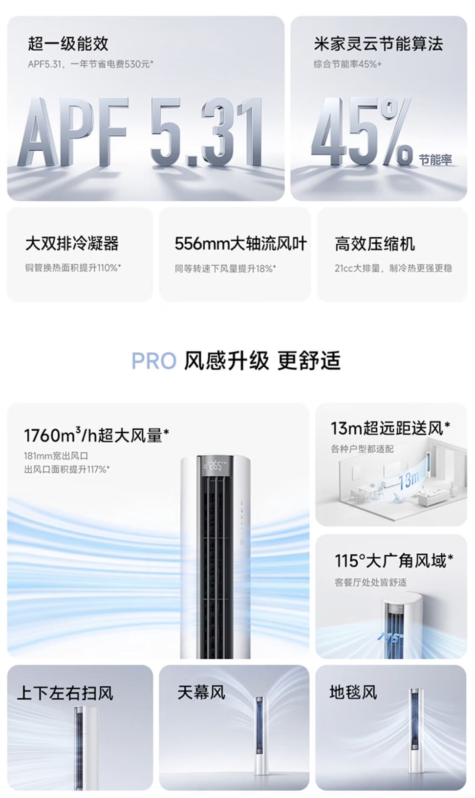 小米“米家空调巨省电 Pro 柔风版立式大 3 匹”开售，5499 元