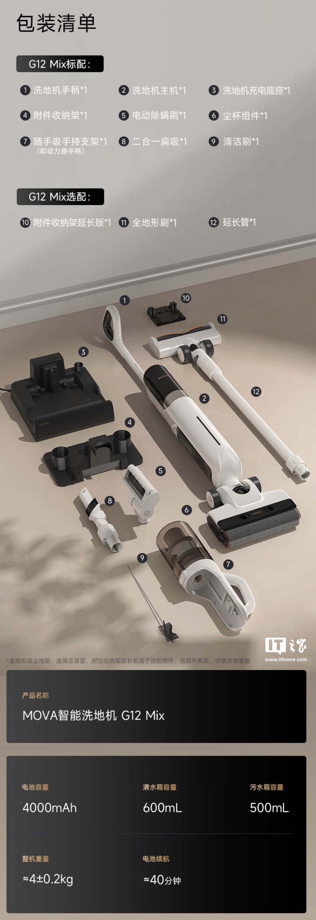 1599 → 678 元：MOVA G12 Mix 洗地机官方新低，除螨 / 吸尘 / 洗地等五合一