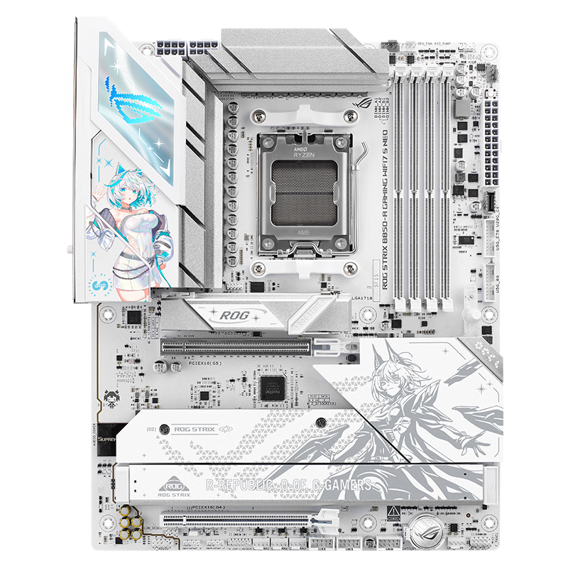 2199 元华硕 ROG B850 吹雪 S NEO 主板开售：异步时钟 +NitroPath 内存优化，5Gb 有线网口 + 4 个 M.2