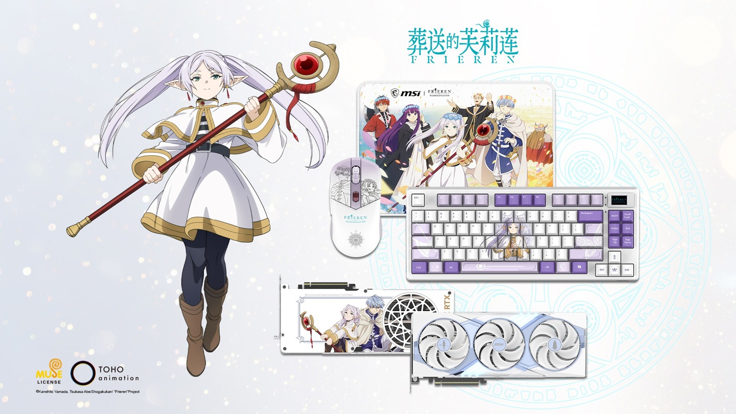 微星《葬送的芙莉莲》联名 RTX 5070 Ti OC 显卡发售，8999 元