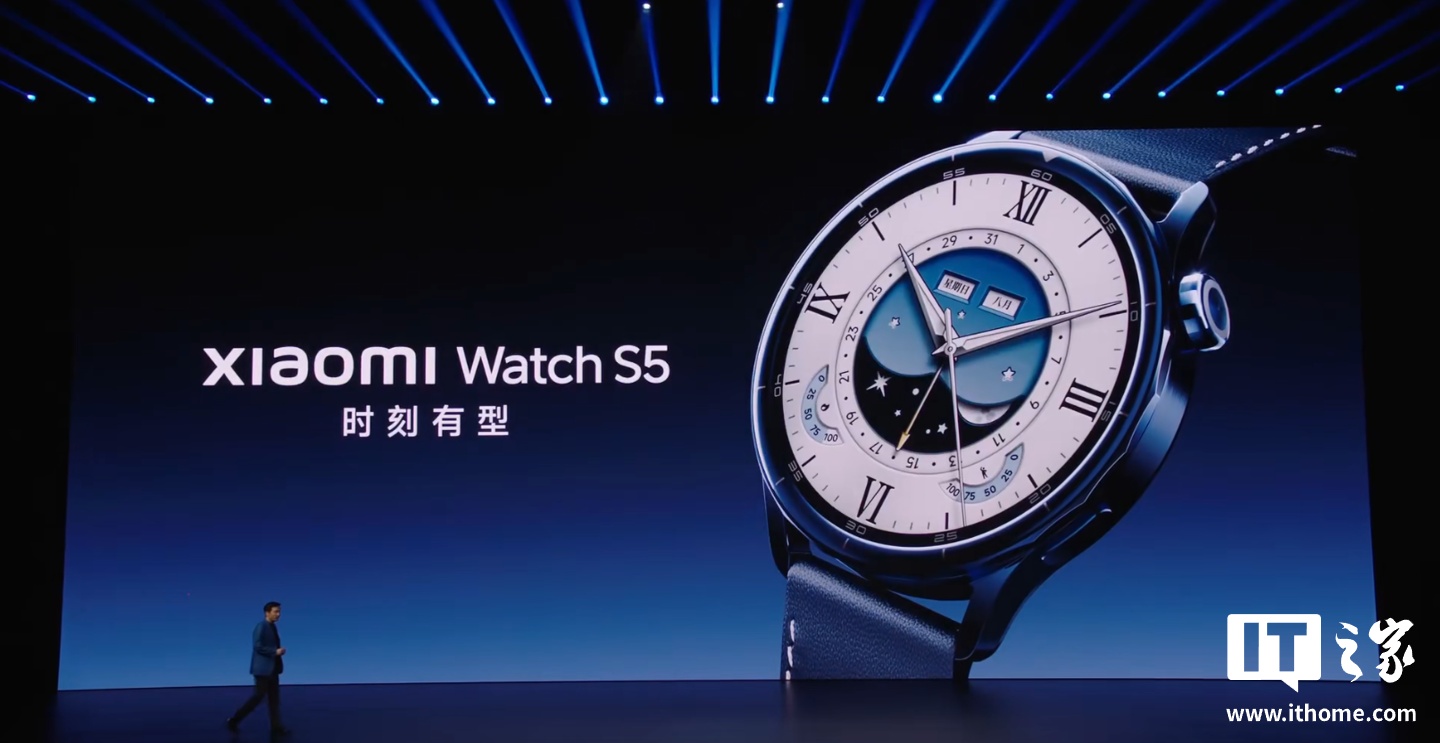 Xiaomi Watch S5 发布：全新四灯组四 PD 传感器、深度联动小米汽车，1199 元起
