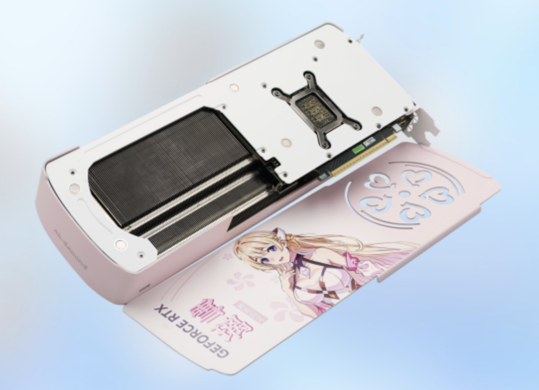 映众旗下 AX 电竞叛客推出 RTX 5070 樱花限定 12GB 显卡：磁吸背板 + 隐藏供电接口设计